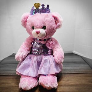 Build-A-Bear Disney Princess Pink Bear W/Dress